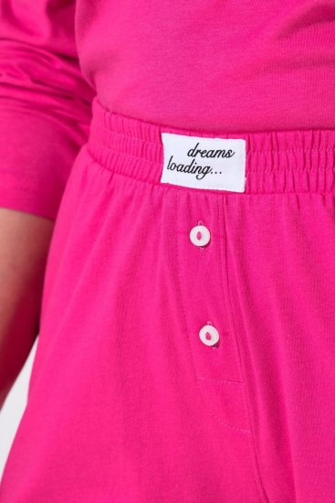 Ulla Popken 852752 Pižamos šortai su juostelėmis 2 vnt. Rožinė - Pižama/Loungewear - 