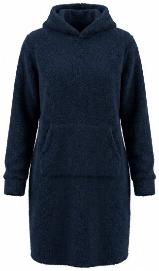 Ulla Popken 853353 Namų suknelė su gobtuvu Tamsiai mėlyna - Pižama/Loungewear - 