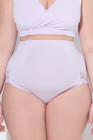 Ulla Popken 853640 Nėščiųjų kelnaitės su nėriniais Senoji rožinė - Kelnaitės - 