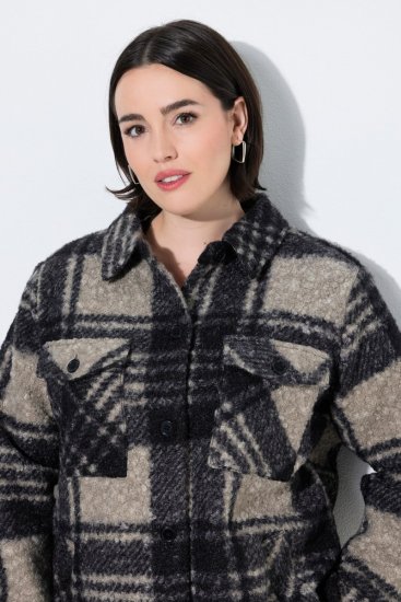 Ulla Popken 853709 Teddy striukė Smėlio - Striukės - Didelių dydžių striukės moterims