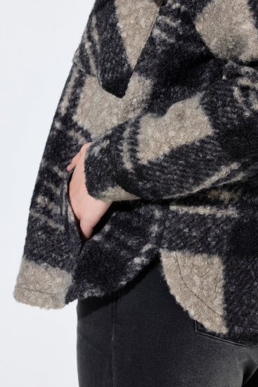 Ulla Popken 853709 Teddy striukė Smėlio - Striukės - Didelių dydžių striukės moterims