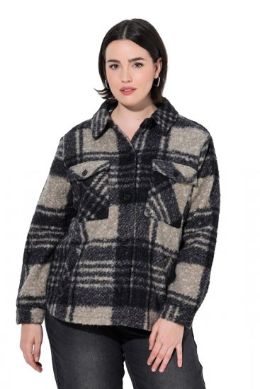 Ulla Popken 853709 Teddy striukė Smėlio - Striukės - Didelių dydžių striukės moterims