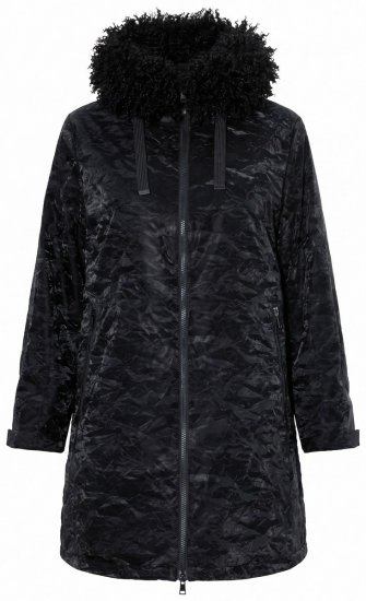 Ulla Popken 853831 Funkcinis paltas Juoda - Paltai - Didelių dydžių paltai moterims