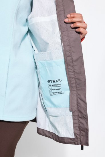 Ulla Popken 855313 Parka Taupe - Paltai - Didelių dydžių paltai moterims