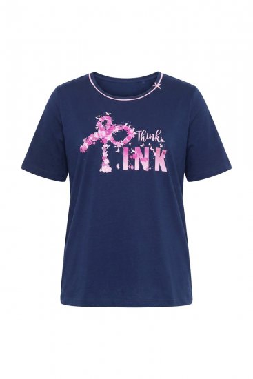 Ulla Popken 856141 Pižama ilgomis rankovėmis Tamsiai mėlyna - Pižama/Loungewear - 