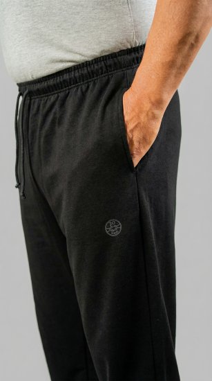 20 Nodi Grecale Stretch Fleece Cotton Sports Pants with Enzyme and Soft Touch Treatment Black - Laisvalaikio kelnės ir šortai - Laisvalaikio Kelnės ir Šortai - 2XL-12XL