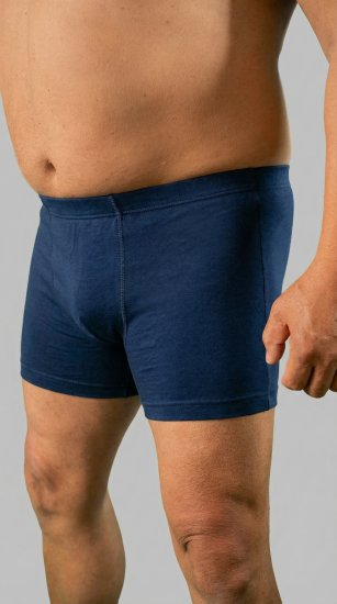 20 Nodi 978 Stretch Cotton Boxer with Internal Elastic Band Navy - Boxer šortai - Vyriški dideli boxer šortai