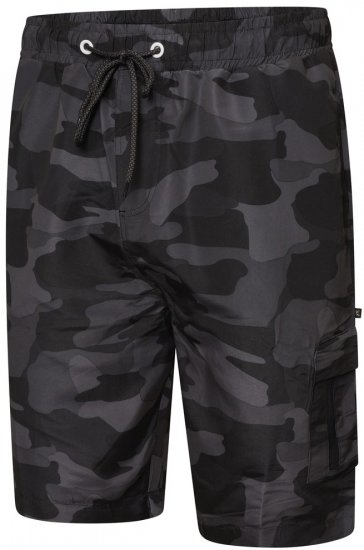 Kam Jeans 3010 camo print maudymosi šortai tamsiai pilka - Apatinis trikotažas ir plaukimo apranga - Apatinis trikotažas - 2XL-8XL