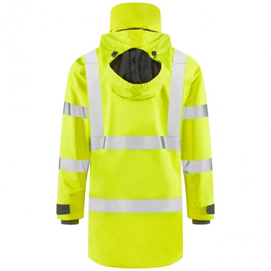 Leo Eastleigh Ecoviz 10K Performance Breathable Anorak Hi-Vis Yellow - Darbo drabužiai - Darbo drabužiai - 3XL-10XL