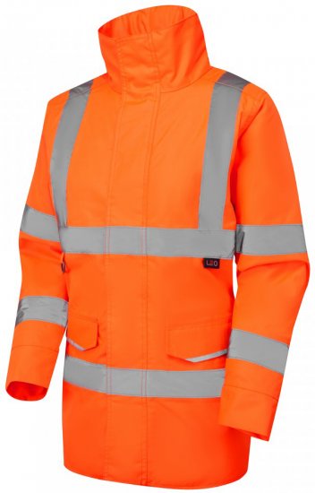 Leo Cheristow EcoViz 4K Women's Baffle Lined Anorak Hi-Vis Orange - Darbo drabužiai - 