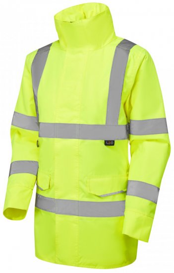 Leo Cheristow EcoViz 4K Women's Baffle Lined Anorak Hi-Vis Yellow - Darbo drabužiai - 