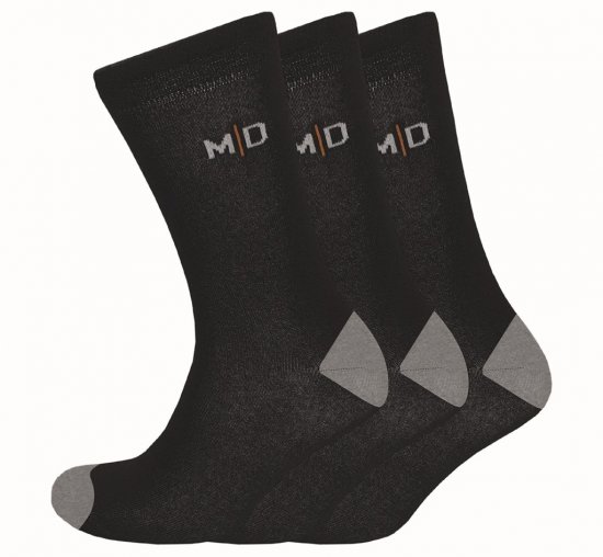 Motley Denim Alex Socks 3-Pack Black - Apatinis trikotažas ir Plaukimo apranga - Apatinis trikotažas - 2XL-8XL