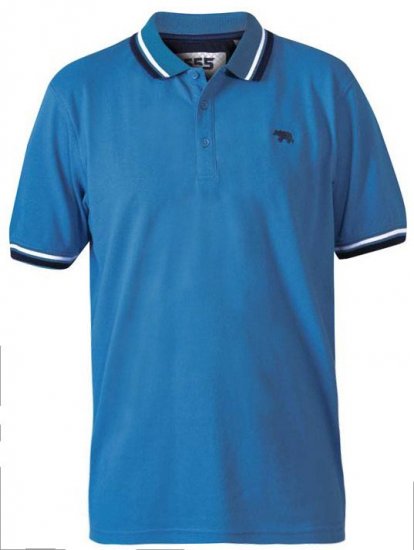 D555 Allante 2 Pique Polo Royal Blue - Polo marškinėliai - Polo marškinėliai - 2XL-8XL