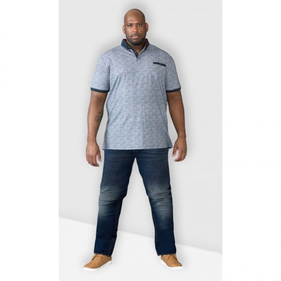 D555 Ambrose Tapered Fit Stretch Jeans Dark Blue TALL SIZES - VYRIŠKI DRABUŽIAI MT-6XLT - Drabužiai aukštiems vyrams