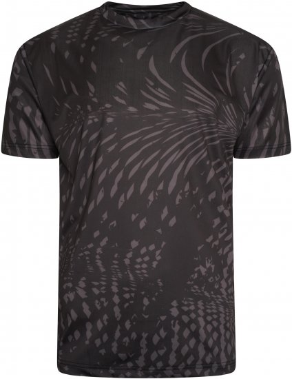 Kam Jeans AP003 Active Performance Marl Tee Black - Marškinėliai - Marškinėliai - 2XL-14XL