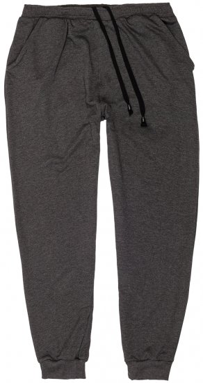 Adamo Athen Sweatpants with Cuffs Charcoal - Laisvalaikio kelnės ir šortai - Laisvalaikio Kelnės ir Šortai - 2XL-12XL