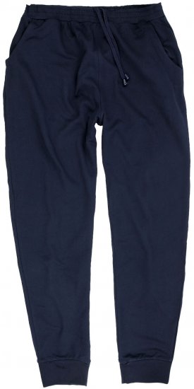 Adamo Athen Sweatpants with Cuffs Navy - Laisvalaikio kelnės ir šortai - Laisvalaikio Kelnės ir Šortai - 2XL-12XL