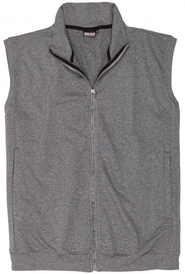 Adamo Athen Sweatvest Full Zipper Grey - Megztiniai ir džemperiai - Megztiniai ir Džemperiai - 2XL-14XL