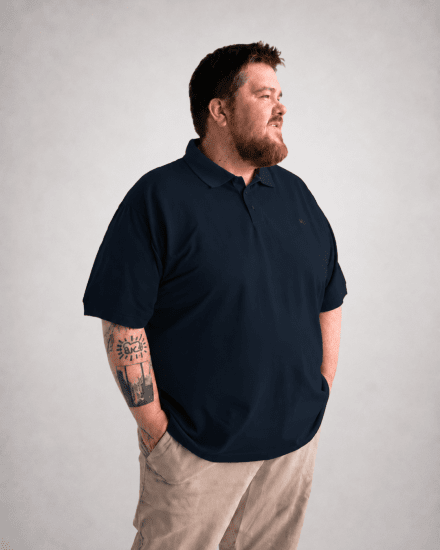 Motley Denim Bratislava Polo Navy - Polo marškinėliai - Polo marškinėliai - 2XL-8XL