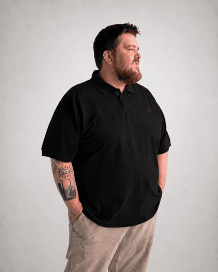 Motley Denim Bratislava Polo Black - Polo marškinėliai - Polo marškinėliai - 2XL-8XL