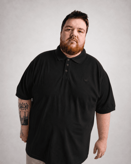 Motley Denim Bratislava Polo Black - Polo marškinėliai - Polo marškinėliai - 2XL-8XL