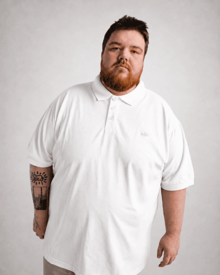 Motley Denim Bratislava Polo White - Polo marškinėliai - Polo marškinėliai - 2XL-8XL