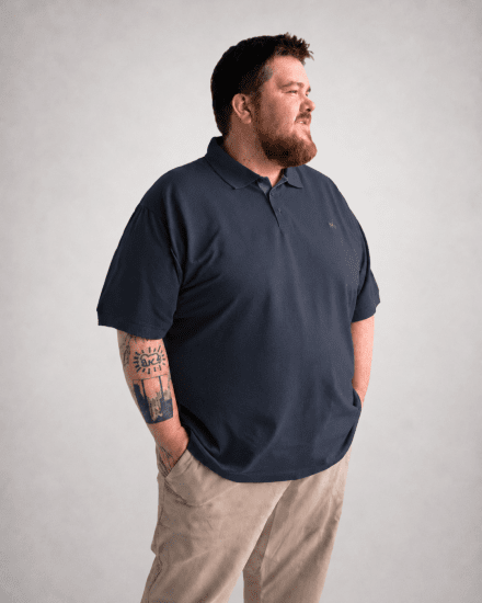 Motley Denim Bratislava Polo Dark Indigo - Polo marškinėliai - Polo marškinėliai - 2XL-8XL