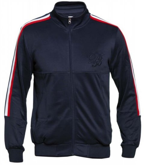 D555 Brookes Couture Zip Up Navy - Megztiniai ir džemperiai - Megztiniai ir Džemperiai - 2XL-14XL