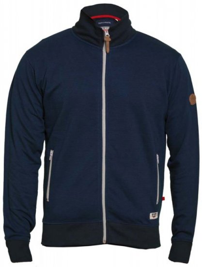 D555 Buxton Full Zip Sweatshirt Navy - Megztiniai ir džemperiai - Megztiniai ir Džemperiai - 2XL-14XL