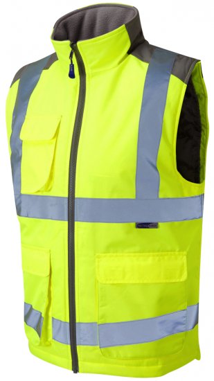 Leo Torrington Bodywarmer Yellow - Darbo drabužiai - Darbo drabužiai - 3XL-10XL