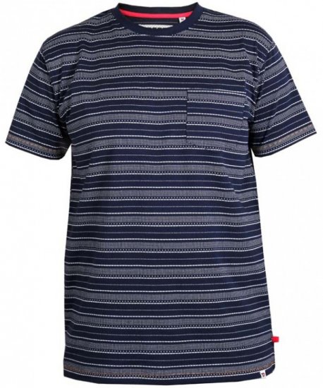 D555 Caspian T-shirt Navy - Marškinėliai - Marškinėliai - 2XL-14XL