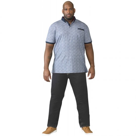 D555 Cedric Tapered Fit Stretch Jeans Indigo TALL SIZES - VYRIŠKI DRABUŽIAI MT-6XLT - Drabužiai aukštiems vyrams