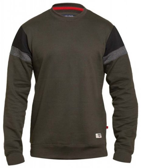 D555 Clermont Sweatshirt Khaki - Megztiniai ir džemperiai - Megztiniai ir Džemperiai - 2XL-14XL