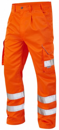 Leo Bideford Cargo Pants Hi-Vis Orange - Darbo drabužiai - Darbo drabužiai - 3XL-10XL