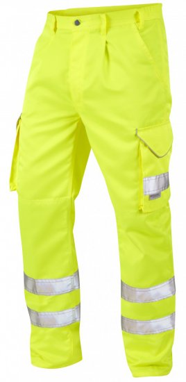 Leo Bideford Cargo Pants Hi-Vis Yellow - Darbo drabužiai - Darbo drabužiai - 3XL-10XL
