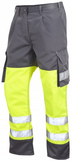 Leo Bideford Cargo Pants Hi-Vis Yellow/Grey - Darbo drabužiai - Darbo drabužiai - 3XL-10XL