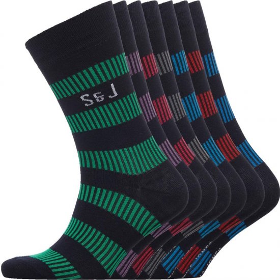 Smith & Jones Dasher 7-pack Socks - Apatinis trikotažas ir plaukimo apranga - Apatinis trikotažas - 2XL-8XL