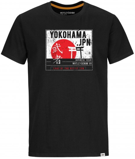 Motley Denim Derby T-shirt Black - Marškinėliai - Marškinėliai - 2XL-14XL