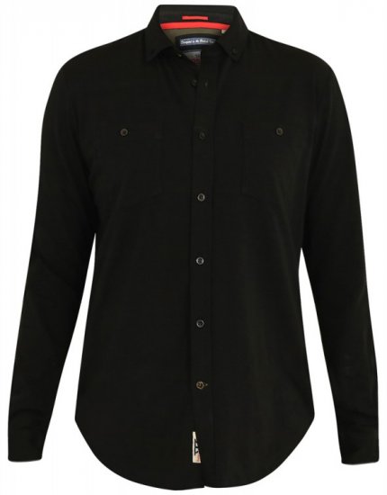 D555 Donnie Long Sleeve Jersey Shirt Black - Marškiniai - Marškiniai - 2XL-8XL