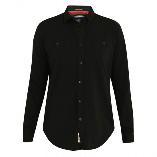 D555 Donnie Long Sleeve Jersey Shirt Black - Marškiniai - Marškiniai - 2XL-8XL