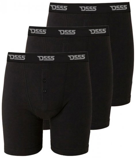 D555 Driver Boxershorts 3-pack Black - Apatinis trikotažas ir plaukimo apranga - Apatinis trikotažas - 2XL-8XL