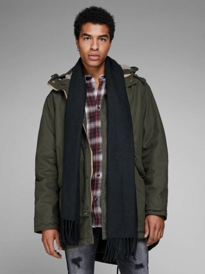 Jack & Jones Solid Šalikas Juoda - Šalikai - 