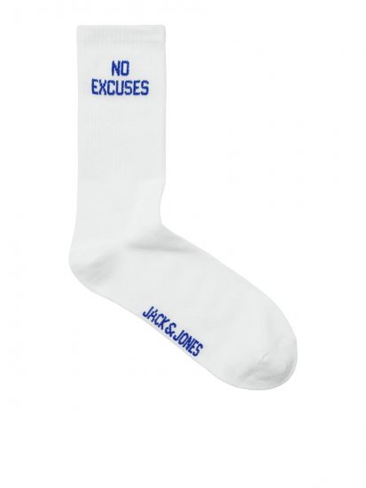 Jack & Jones Power Statements Teniso kojinės Balta 3-pack - Apatinis trikotažas ir plaukimo apranga - Apatinis trikotažas - 2XL-8XL