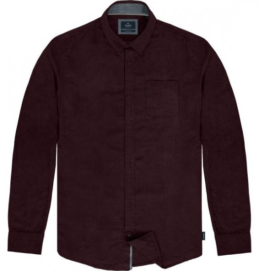 Double Outfitters GS-5225 Oksfordo marškiniai Bordo - Marškiniai - Marškiniai - 2XL-8XL