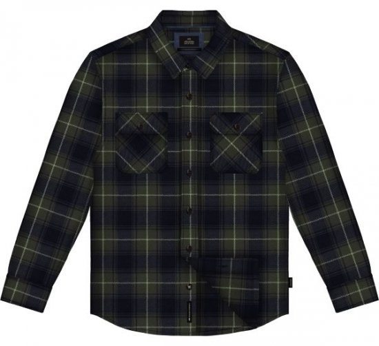 Double Outfitters GS-5233 Flaneliniai marškiniai Alyvuogių/Mėlyna - Marškiniai - Marškiniai - 2XL-8XL