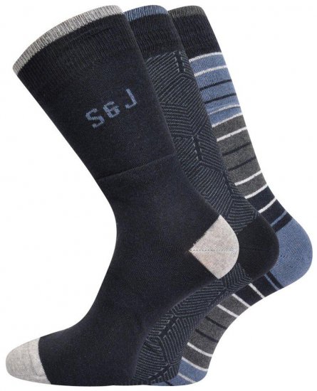 Smith & Jones Hessa 3-pack Socks (46-49) - Apatinis trikotažas ir plaukimo apranga - Apatinis trikotažas - 2XL-8XL