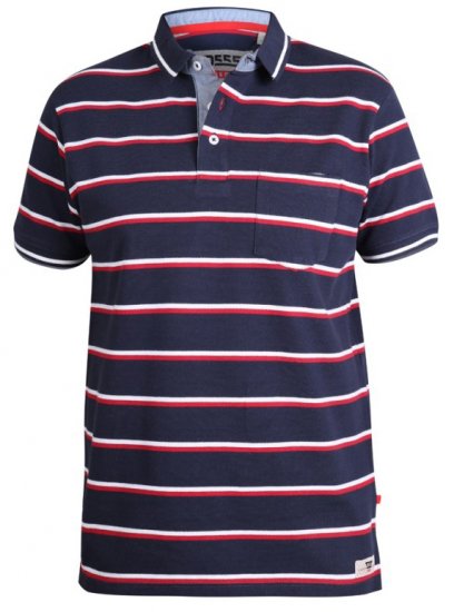D555 Holmes Polo Navy - Polo marškinėliai - Polo marškinėliai - 2XL-8XL