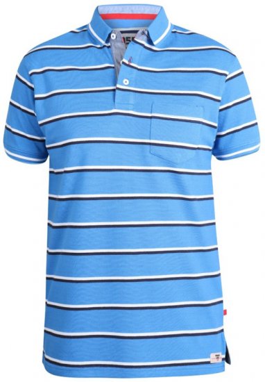 D555 Holmes Polo Blue - Polo marškinėliai - Polo marškinėliai - 2XL-8XL
