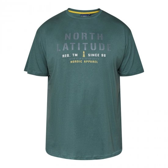 North Latitude T-Shirt Žalia/Chaki - Marškinėliai - Marškinėliai - 2XL-14XL