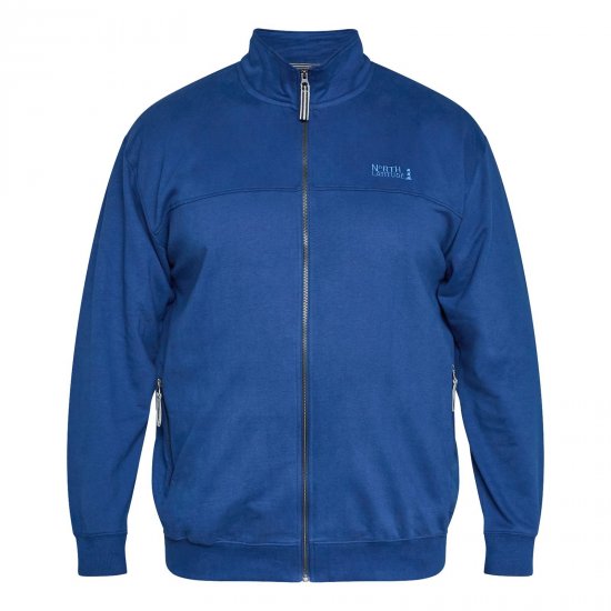 North Latitude Sweat Cardigan Mėlyna - Megztiniai ir džemperiai - Megztiniai ir Džemperiai - 2XL-14XL